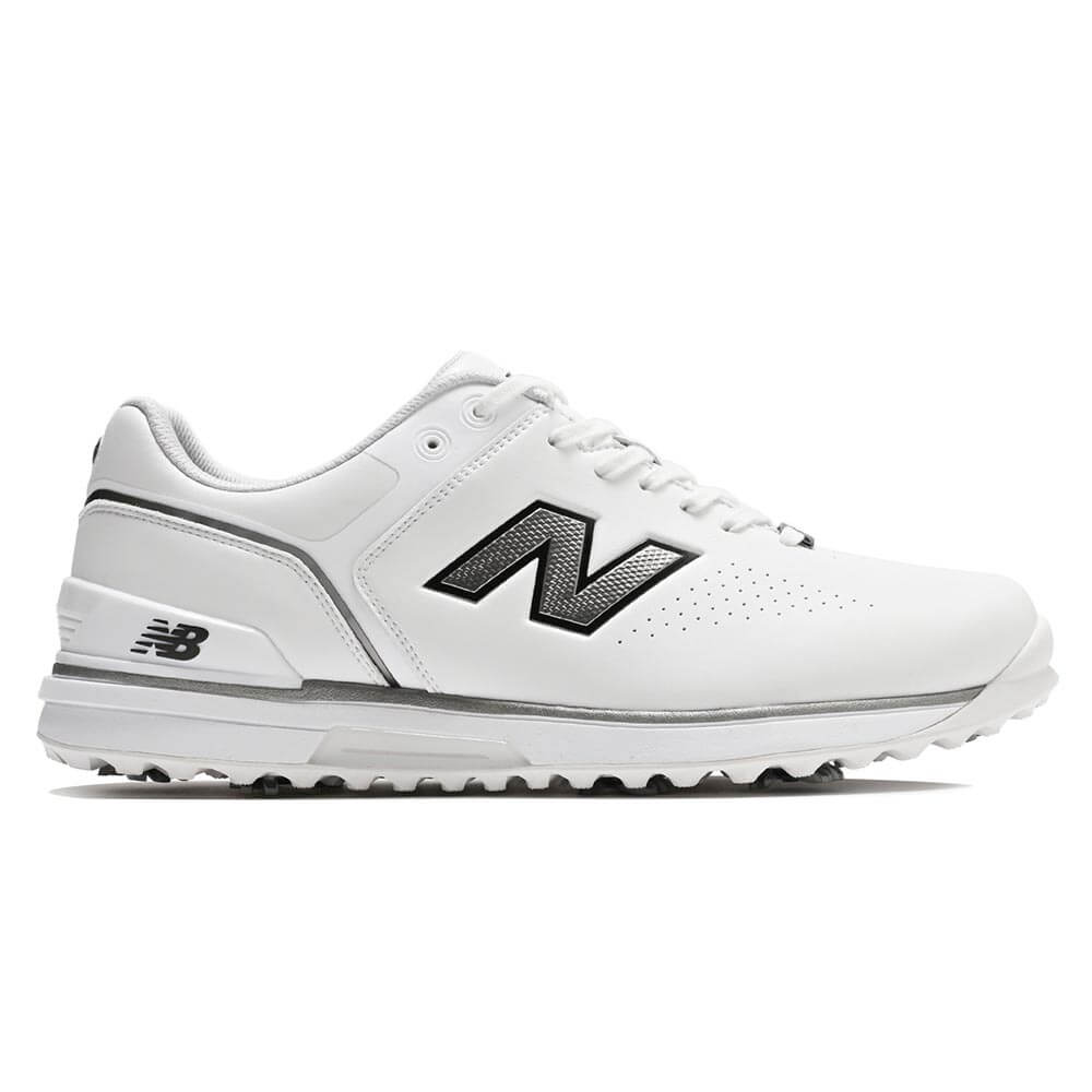 ニューバランスゴルフ FuelCell 3000 LACE フューエルセル 3000 v2 レース ソフトスパイク ゴルフシューズ U3000 3R6 WHITE/SILVER 外側