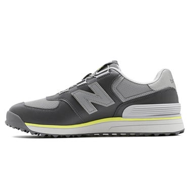 ニューバランスゴルフ Golf 574 SL BOA 574 v4 ボア スパイクレス ゴルフシューズ U574B 1D2 GRAY アッパーディテール