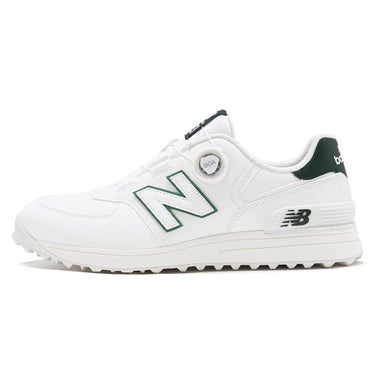 ニューバランスゴルフ Golf 574 SL BOA 574 v4 ボア スパイクレス ゴルフシューズ U574B 7A5 WHITE/GREEN 内側
