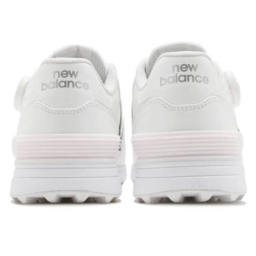 ニューバランスゴルフ レディース Golf 574 SL BOA 574 v4 ボア スパイクレス ゴルフシューズ W574B 6J4 WHITE/PINK かかと