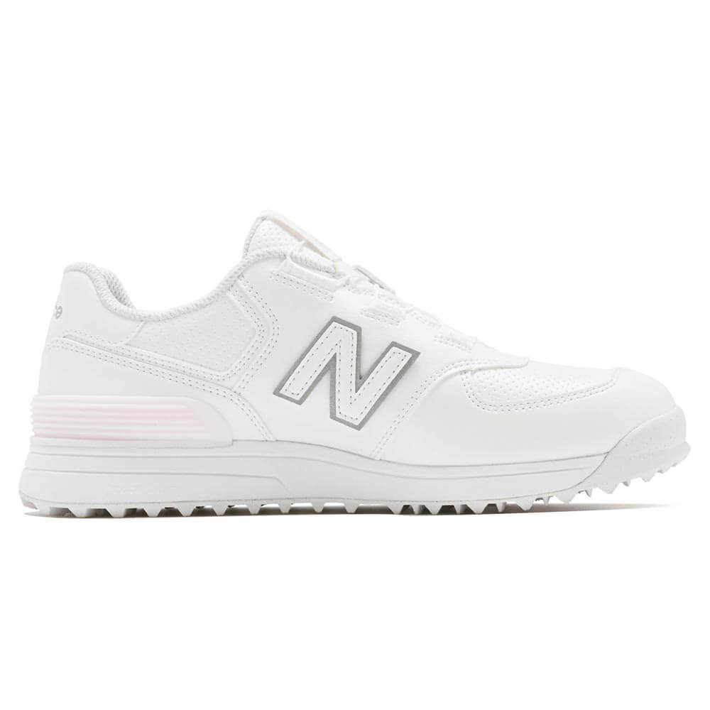 ニューバランスゴルフ レディース Golf 574 SL BOA 574 v4 ボア スパイクレス ゴルフシューズ W574B 6J4 WHITE/PINK ソールディテール
