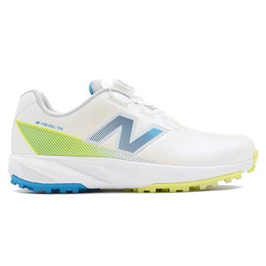 ニューバランスゴルフ FuelCell 910 SL BOA フューエルセル 910 v1 ボア スパイクレス ゴルフシューズ U910B 3CJ WHITE/BLUE 外側