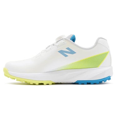 ニューバランスゴルフ FuelCell 910 SL BOA フューエルセル 910 v1 ボア スパイクレス ゴルフシューズ U910B 3CJ WHITE/BLUE アッパーディテール