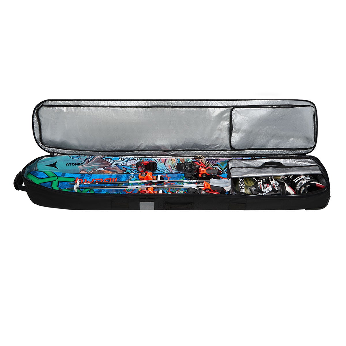 ダカイン DAKINE スキーケース フォールラインスキーローラーバッグ FALL LINE SKI ROLLER BAG BG237221-BLK 2026-2027 使用イメージ