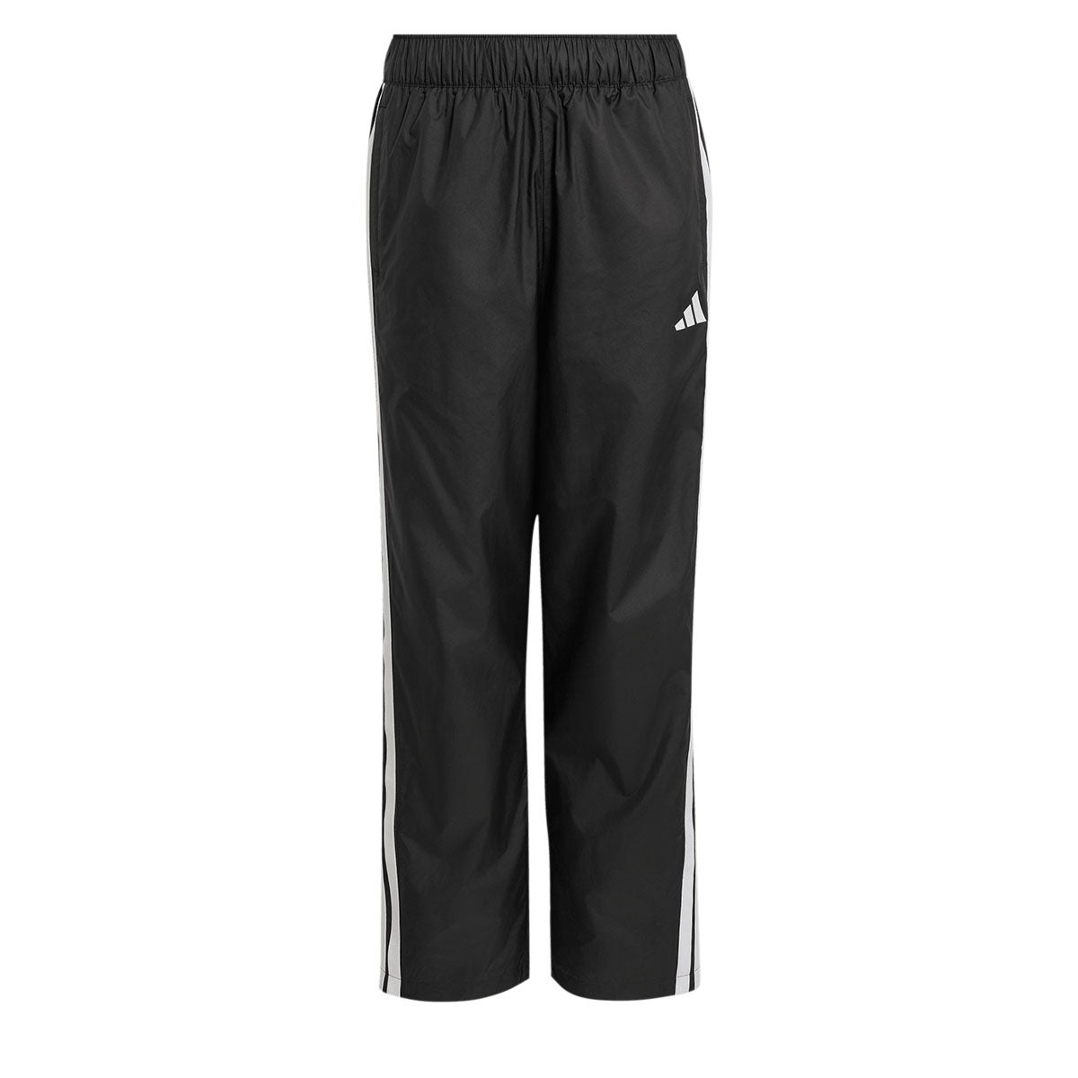 アディダス adidas キッズ エッセンシャルズ スリーストライプス ルーズフィット 起毛トリコット裏地 アンクル丈 ウーブン オープンヘム パンツ CM914 ウェア 背面