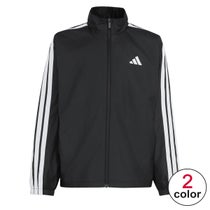 アディダス adidas　キッズ エッセンシャルズ スリーストライプス ルーズフィット 起毛トリコット ライニング付き フルジップジャケット HM326