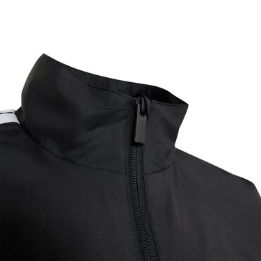 アディダス adidas キッズ エッセンシャルズ スリーストライプス ルーズフィット 起毛トリコット ライニング付き フルジップジャケット HM326 着用イメージ