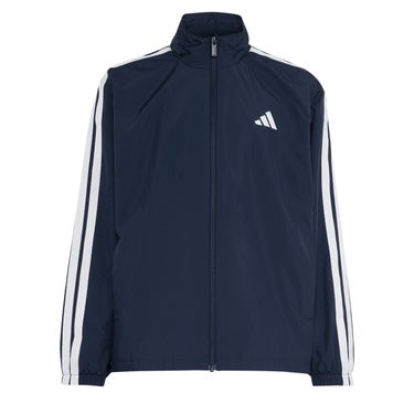 アディダス adidas キッズ エッセンシャルズ スリーストライプス ルーズフィット 起毛トリコット ライニング付き フルジップジャケット HM326 商品ディテール