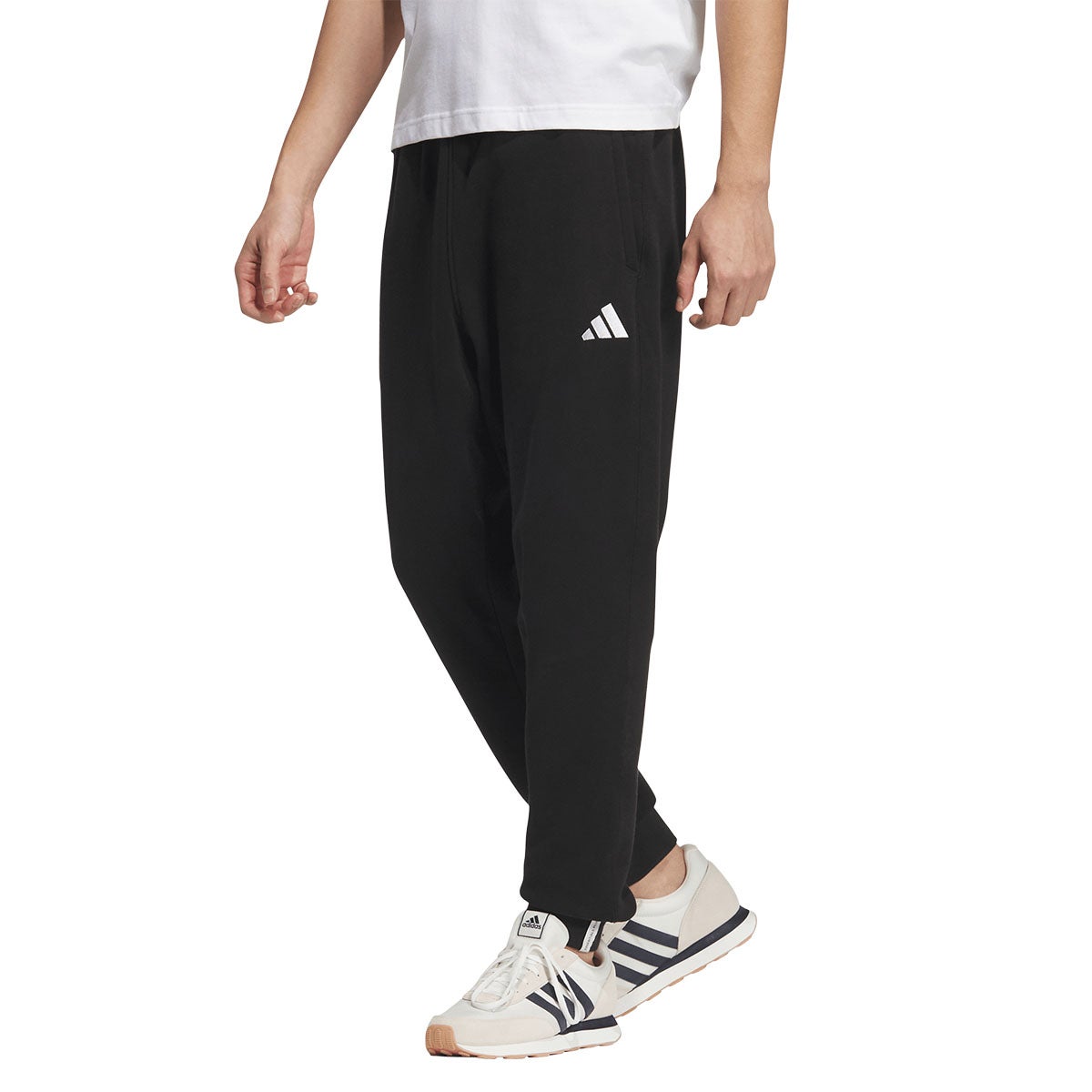 アディダス adidas エッセンシャルズ プラス レギュラーフィット スモールロゴ フレンチテリー カフパンツ JUP91 ウェア 背面