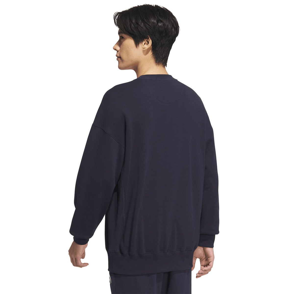 アディダス adidas エッセンシャルズ プラス ルーズフィット スモールロゴ フレンチテリー スウェットシャツ JUP92 商品ディテール