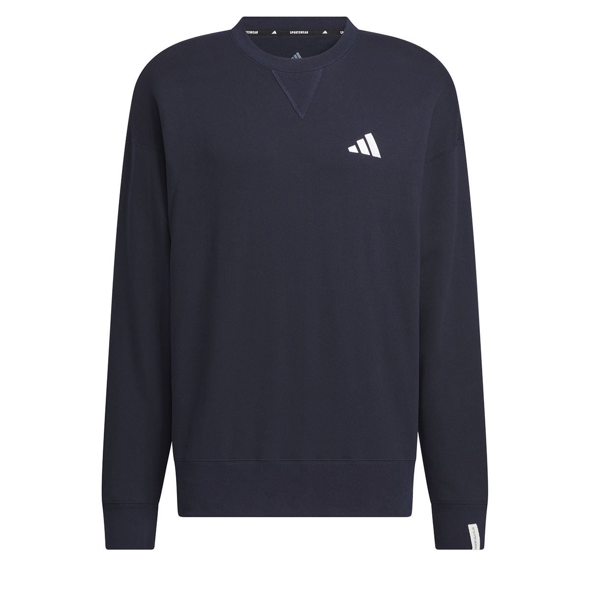 アディダス adidas エッセンシャルズ プラス ルーズフィット スモールロゴ フレンチテリー スウェットシャツ JUP92 商品ディテール