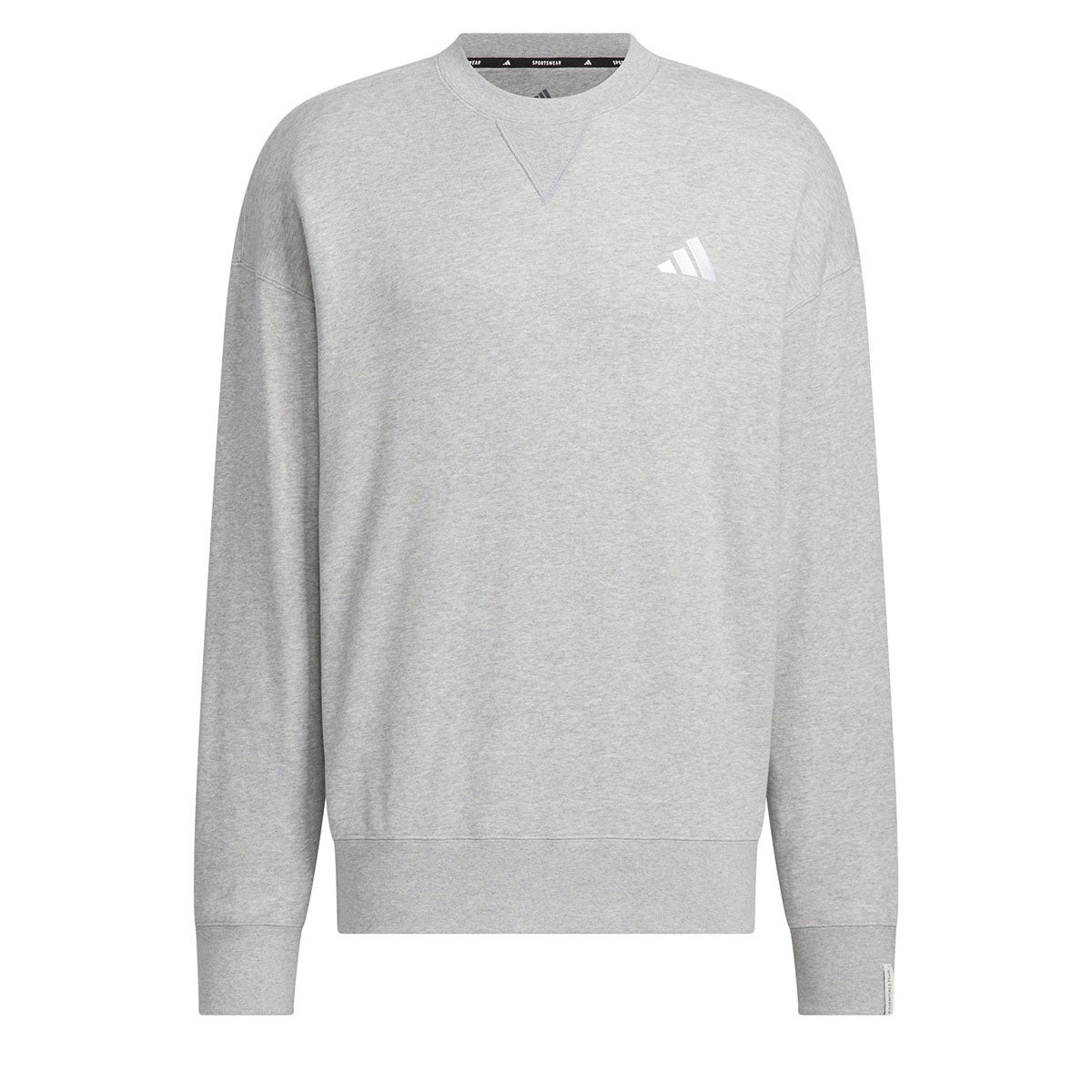 アディダス adidas エッセンシャルズ プラス ルーズフィット スモールロゴ フレンチテリー スウェットシャツ JUP92 商品ディテール