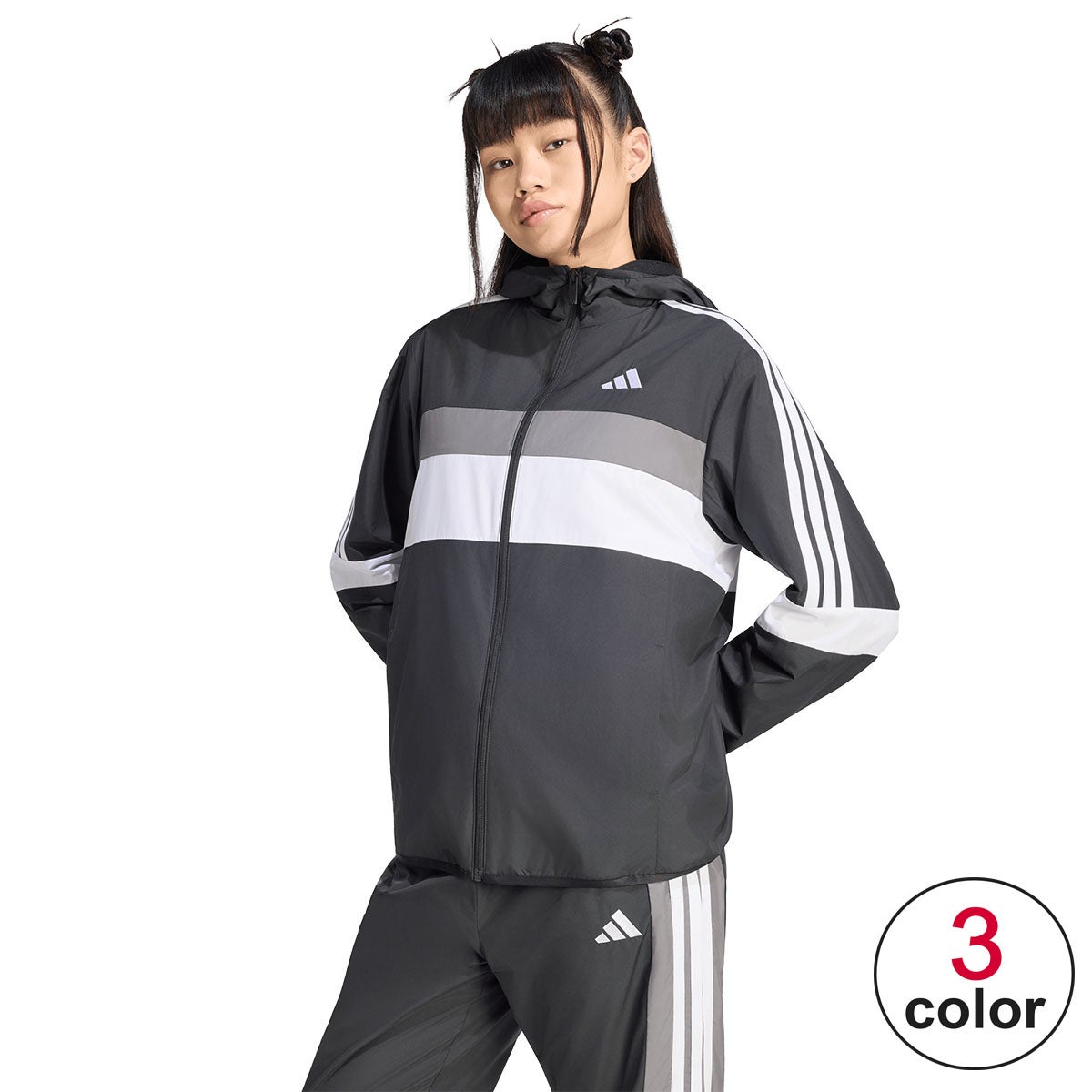 アディダス adidas チーム ルーズフィット ウインドブレーカー ジャケット SW628 ウェア 正面
