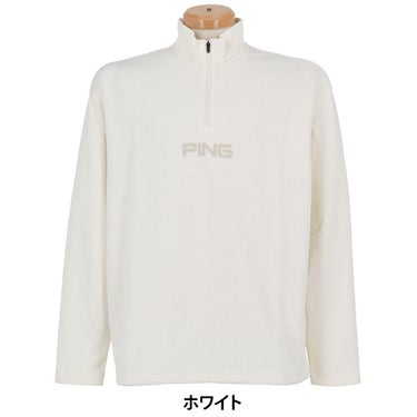 ピン PING　メンズ キルトジャカード ハーフジップ 長袖 カットソー 621-5241001　2025年モデル 詳細5