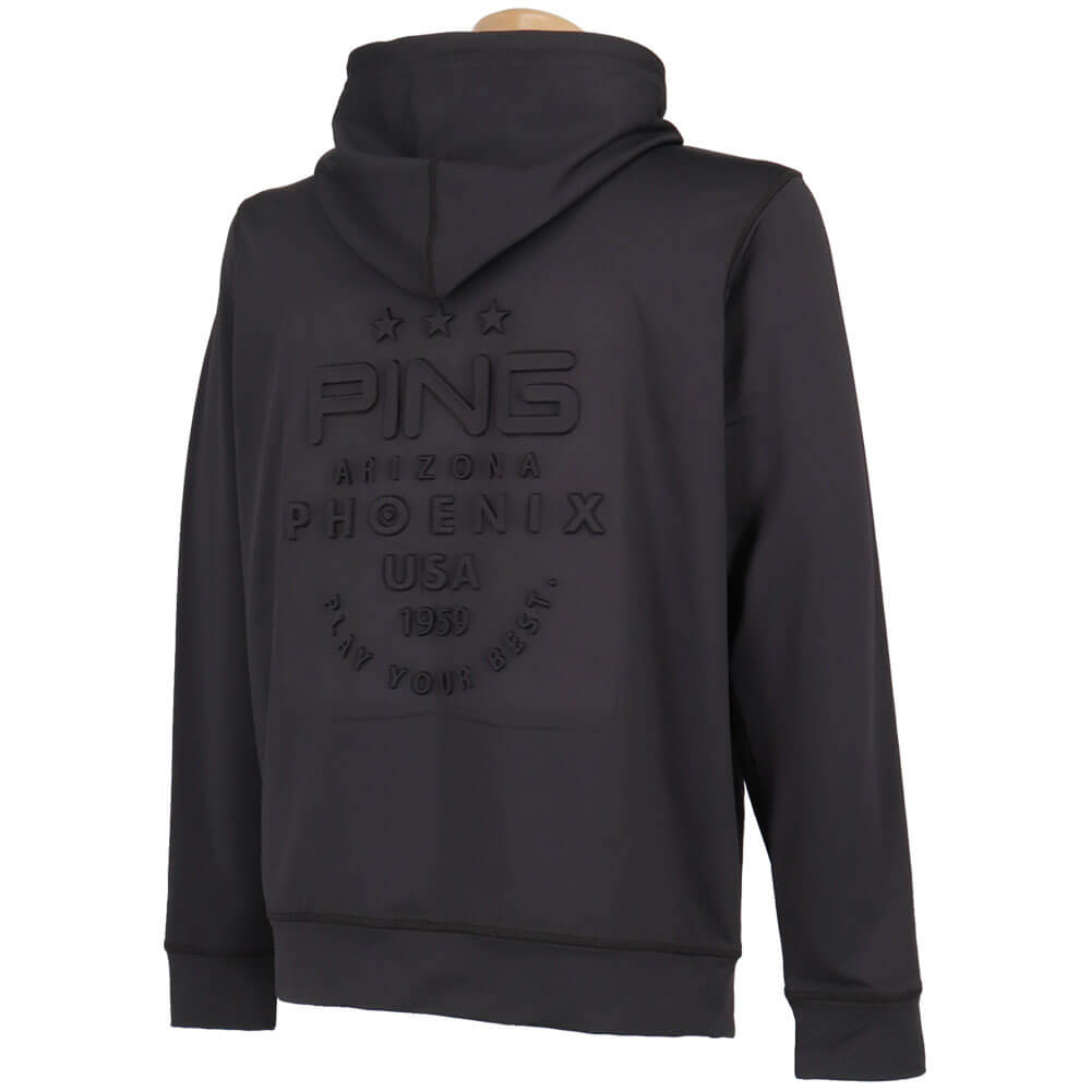 ピン PING　メンズ ダンボールニット フルジップ スウェット 長袖 フーディー 621-5262001　2025年モデル 詳細3