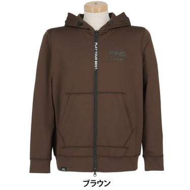 ピン PING　メンズ ダンボールニット フルジップ スウェット 長袖 フーディー 621-5262001　2025年モデル 詳細12
