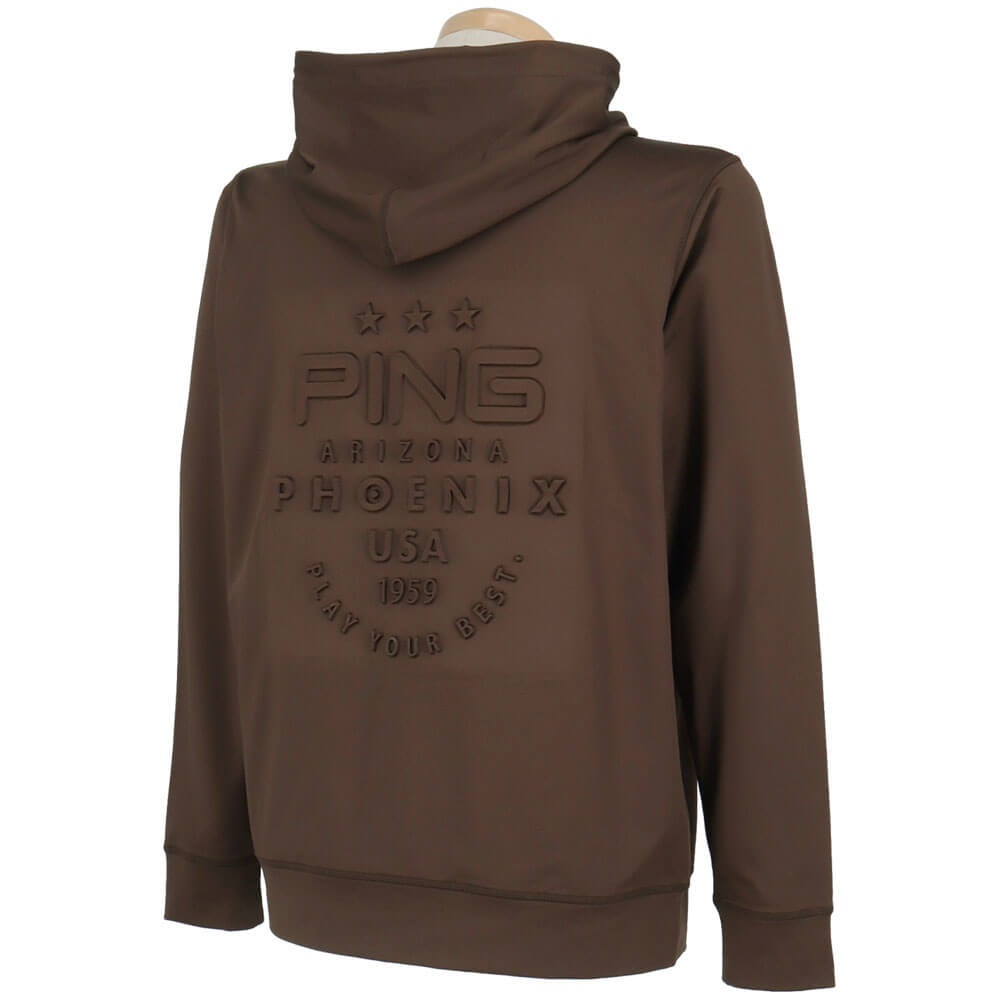 ピン PING　メンズ ダンボールニット フルジップ スウェット 長袖 フーディー 621-5262001　2025年モデル 詳細13