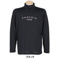 ピン PING メンズ メッシュジャカード 長袖 ハイネックシャツ 621-5266801 2025年モデル ウェア 正面
