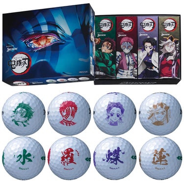 スリクソン TRI STAR トライスター　鬼滅の刃 キャラクター 2026年モデル ゴルフボール　1ダース（12球入り） 詳細1
