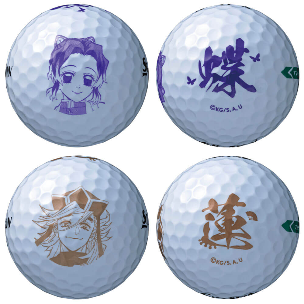 スリクソン TRI STAR トライスター 鬼滅の刃 キャラクター 2026年モデル ゴルフボール 1ダース（12球入り） アライメントデザイン
