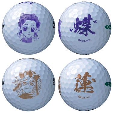 スリクソン TRI STAR トライスター　鬼滅の刃 キャラクター 2026年モデル ゴルフボール　1ダース（12球入り） 詳細4