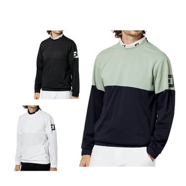 フットジョイ FootJoy メンズ パフォーマンス クルーネック 長袖 プルオーバー FJ-F25-M02 2025年モデル ウェア 正面