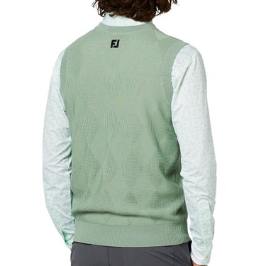 フットジョイ FootJoy メンズ アーガイル Vネック ニット ベスト FJ-F25-M07 2025年モデル ディテール
