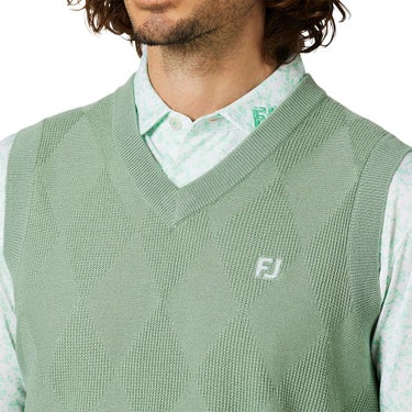 フットジョイ FootJoy メンズ アーガイル Vネック ニット ベスト FJ-F25-M07 2025年モデル 機能説明