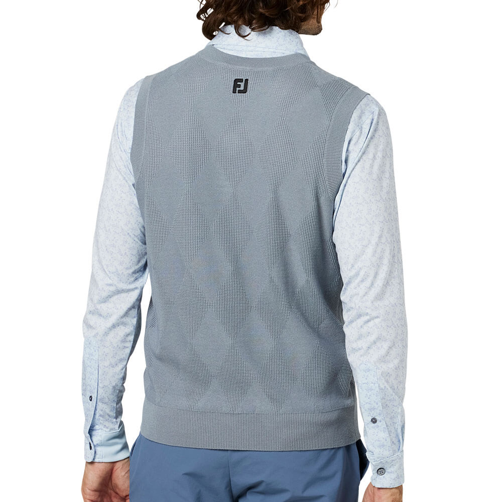 フットジョイ FootJoy メンズ アーガイル Vネック ニット ベスト FJ-F25-M07 2025年モデル 商品ディテール