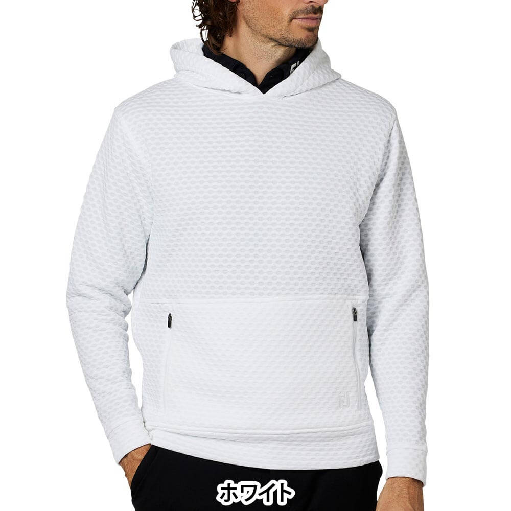 フットジョイ FootJoy メンズ スペーサーニット 長袖 プルオーバー フーディー FJ-F25-M11 2025年モデル ウェア 背面
