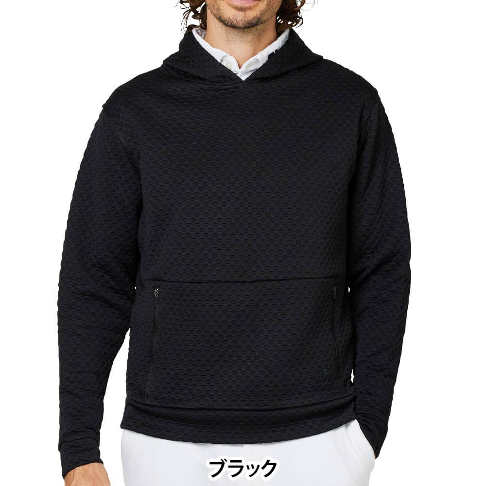 フットジョイ FootJoy メンズ スペーサーニット 長袖 プルオーバー フーディー FJ-F25-M11 2025年モデル 商品ディテール