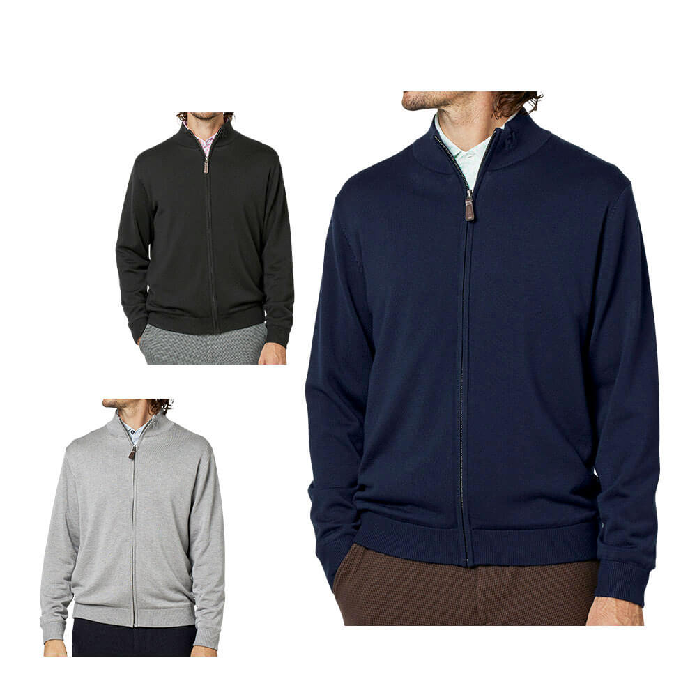 フットジョイ FootJoy メンズ 防風 ライニング フルジップ 長袖 セーター FJ-F25-O10 2025年モデル ウェア 正面