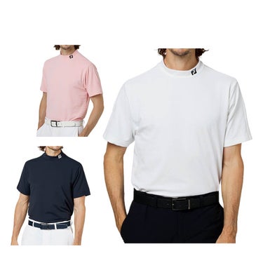 フットジョイ FootJoy メンズ 半袖 モックネック シャツ FJ-F25-S01 ゴルフウェア ウェア 正面