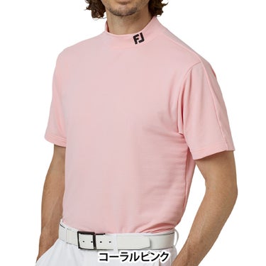 フットジョイ FootJoy メンズ 半袖 モックネック シャツ FJ-F25-S01 ゴルフウェア ウェア 背面