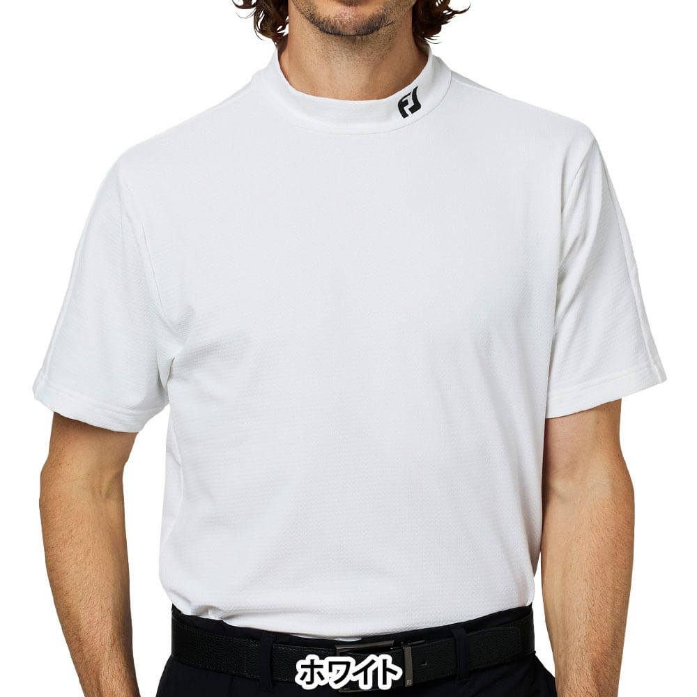 フットジョイ FootJoy メンズ 半袖 モックネック シャツ FJ-F25-S01 ゴルフウェア 商品ディテール
