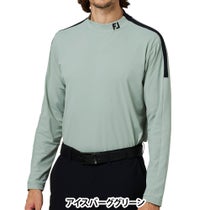 フットジョイ FootJoy メンズ ショルダーライン 長袖 モックネック シャツ FJ-F25-S02 2025年モデル ウェア 正面
