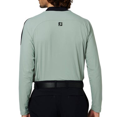 フットジョイ FootJoy メンズ ショルダーライン 長袖 モックネック シャツ FJ-F25-S02 2025年モデル ウェア 側面・ディテール
