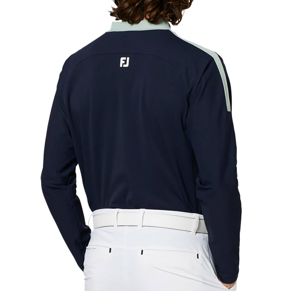 フットジョイ FootJoy メンズ ショルダーライン 長袖 モックネック シャツ FJ-F25-S02 2025年モデル 商品ディテール