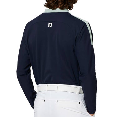 フットジョイ FootJoy メンズ ショルダーライン 長袖 モックネック シャツ FJ-F25-S02 2025年モデル 商品ディテール