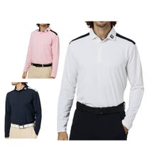フットジョイ FootJoy メンズ ショルダーライン 長袖 ポロシャツ FJ-F25-S03 2025年モデル ウェア 正面