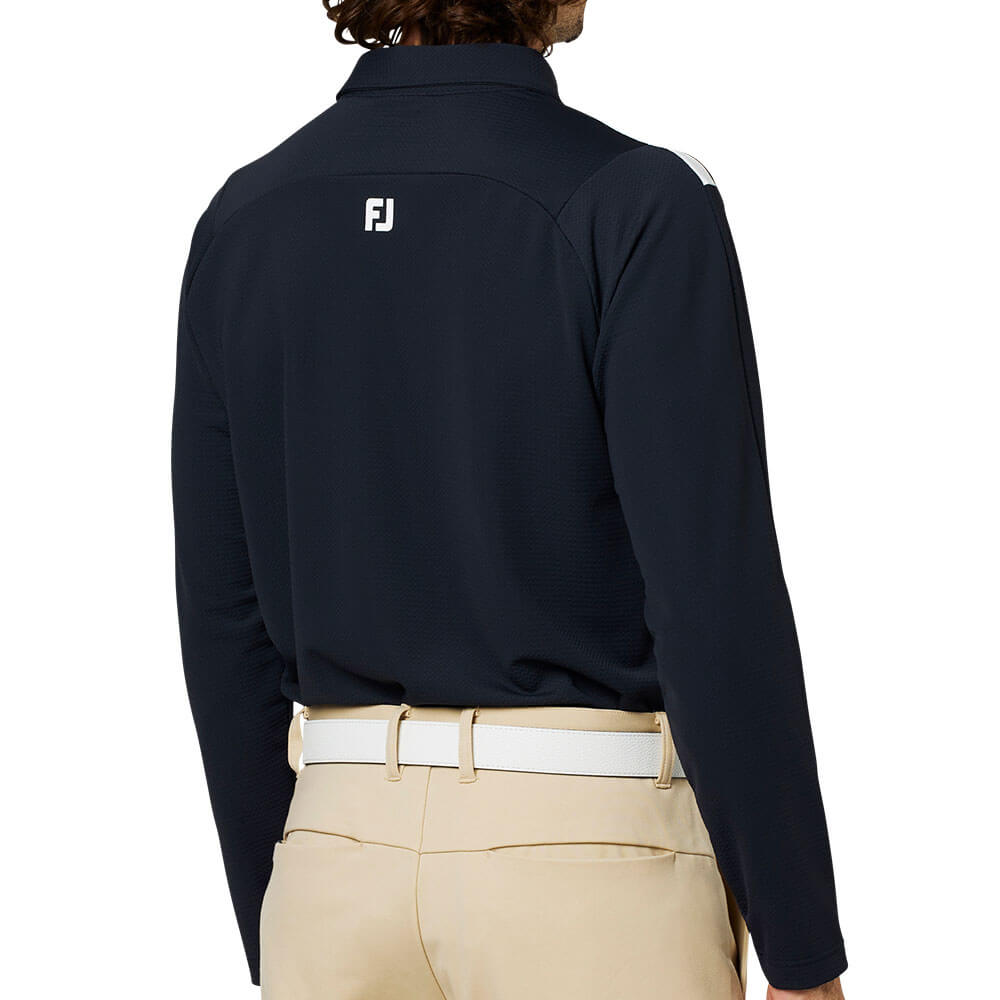 フットジョイ FootJoy メンズ ショルダーライン 長袖 ポロシャツ FJ-F25-S03 2025年モデル 商品ディテール