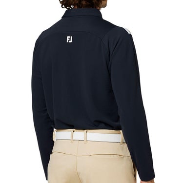 フットジョイ FootJoy メンズ ショルダーライン 長袖 ポロシャツ FJ-F25-S03 2025年モデル 商品ディテール