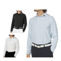 フットジョイ FootJoy メンズ ハイストレッチ 長袖 ポロシャツ FJ-F25-S04 2025年モデル ウェア 正面