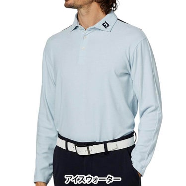 フットジョイ FootJoy メンズ ハイストレッチ 長袖 ポロシャツ FJ-F25-S04 2025年モデル ウェア 背面