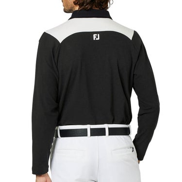 フットジョイ FootJoy メンズ ハイストレッチ 長袖 ポロシャツ FJ-F25-S04 2025年モデル 商品ディテール