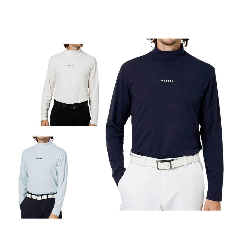 フットジョイ FootJoy メンズ ハイストレッチ 長袖 ハイネック シャツ FJ-F25-S05 2025年モデル ウェア 正面