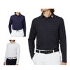 フットジョイ FootJoy　メンズ アーガイルジャカード 長袖 ポロシャツ FJ-F25-S07　2025年モデル