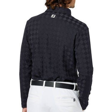 フットジョイ FootJoy メンズ アーガイルジャカード 長袖 ポロシャツ FJ-F25-S07 2025年モデル 商品ディテール