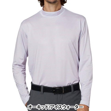 フットジョイ FootJoy メンズ ウェーブラインプリント 長袖 モックネック シャツ FJ-F25-S13 2025年モデル ウェア 背面