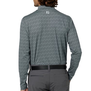 フットジョイ FootJoy メンズ ウェーブラインプリント 長袖 モックネック シャツ FJ-F25-S13 2025年モデル 商品ディテール